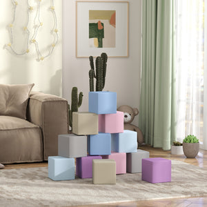 12-Piece Soft Foam Play Blocks - Multicolor