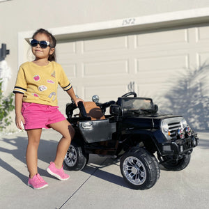 Jeep Power Wheels 12V with Remote Control, Black