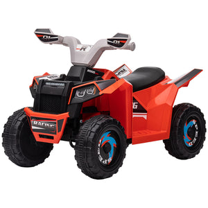 6V Quad for children with wear-resistant wheels, red