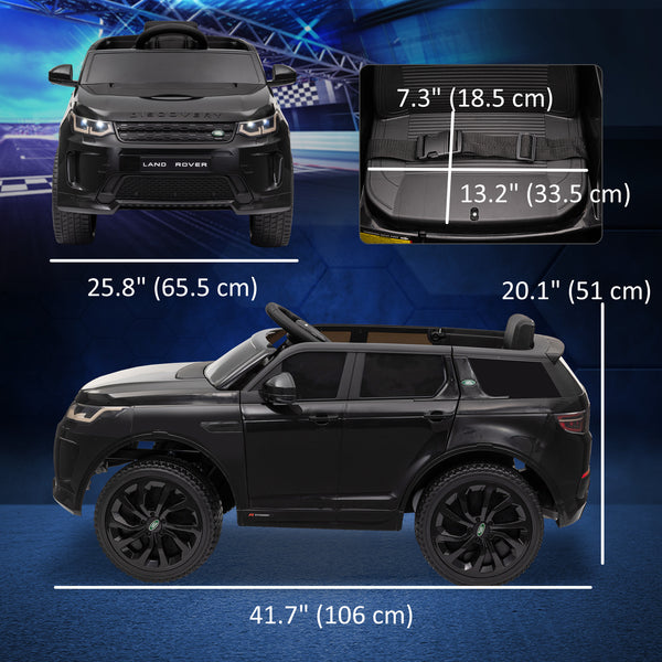 Land Rover Discovery Sport 12V with remote control, black