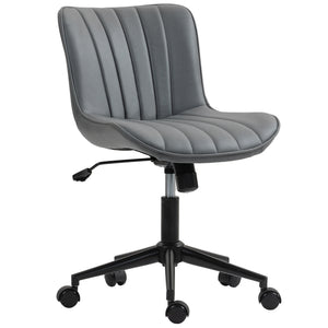 Office chair without armrests, dark grey