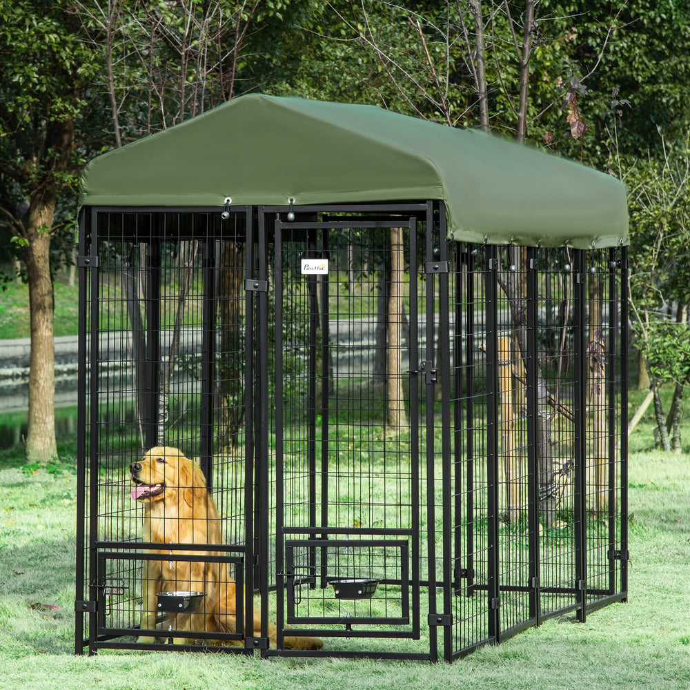 Lockable welded steel outdoor enclosure