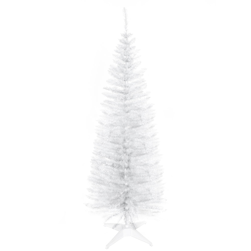 5ft White Pencil Shaped Artificial Christmas Tree