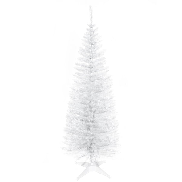 5ft White Pencil Shaped Artificial Christmas Tree