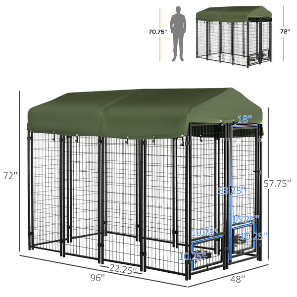 Lockable welded steel outdoor enclosure