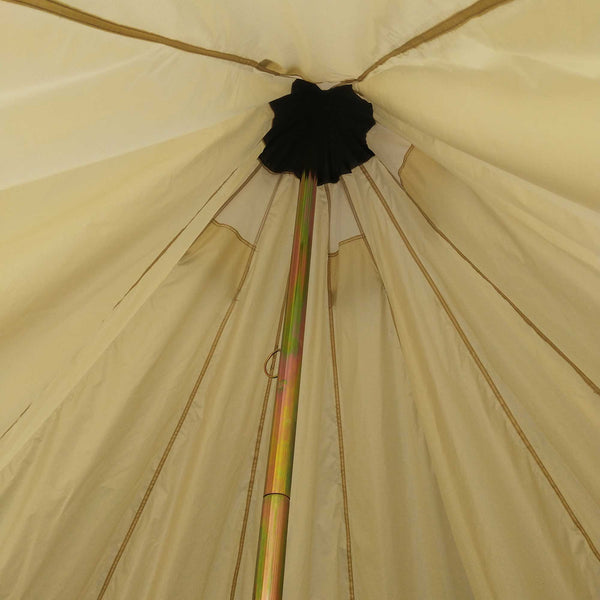 Family teepee in beige canvas