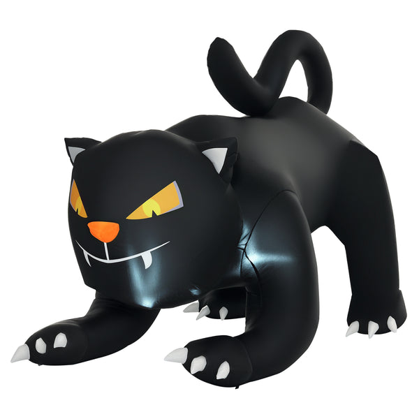 1.2m tall air-blown Halloween inflatable black cat