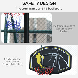 6.5-10ft Adjustable Portable Basketball Hoop