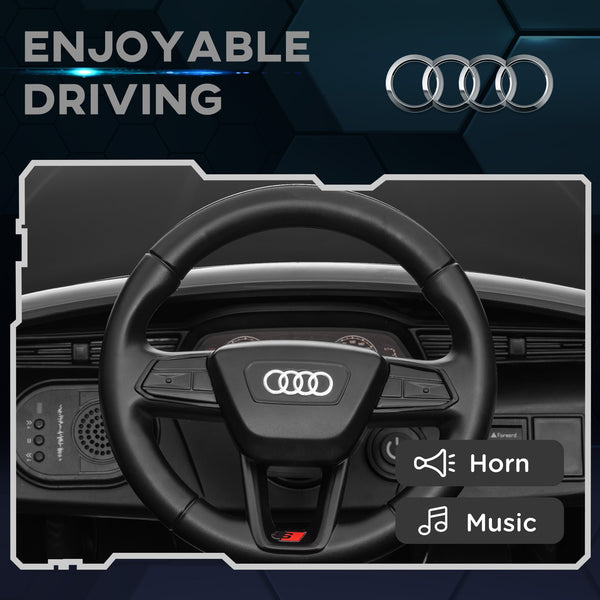 Audi Q8 Etron Sportback 12V with remote control, black