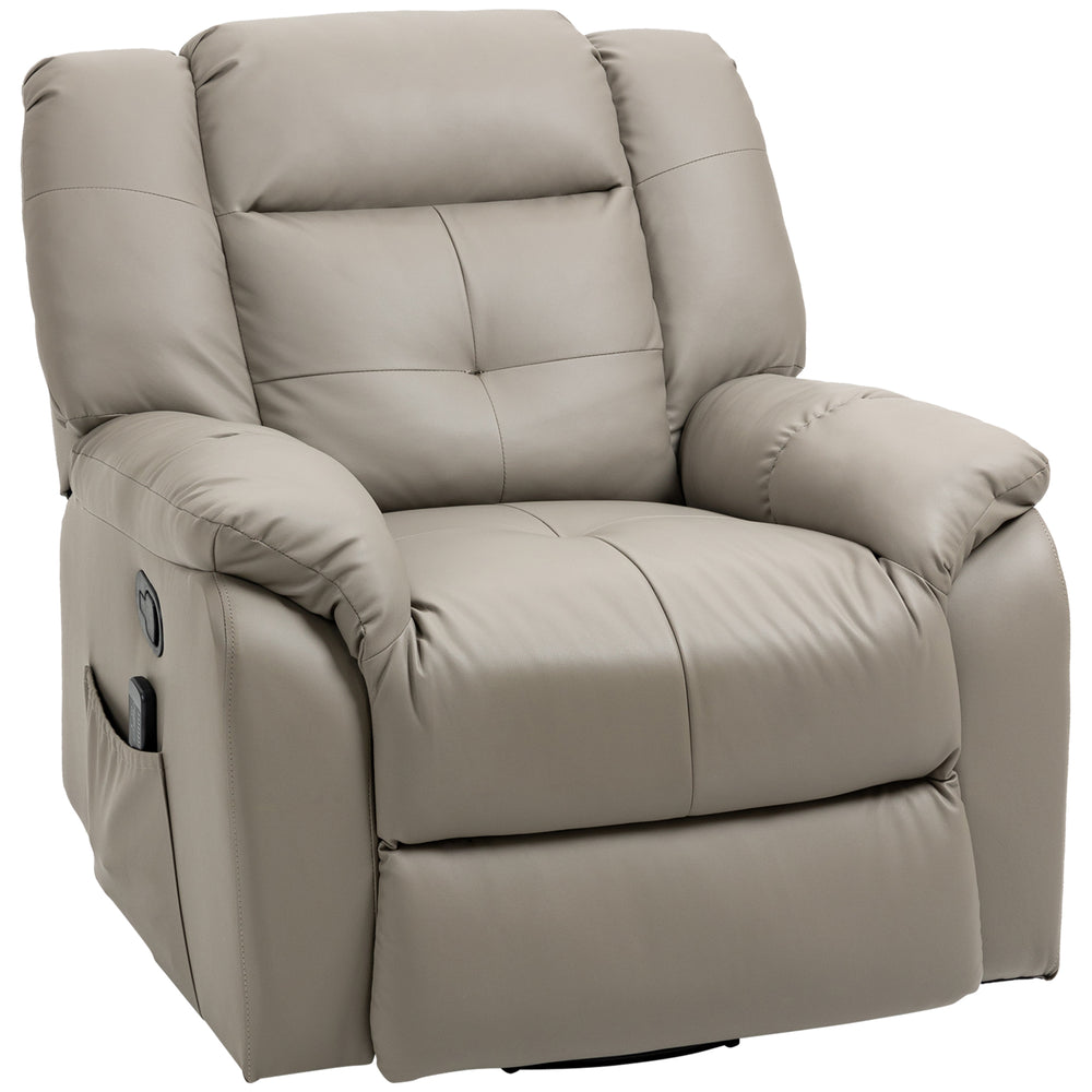 8-Point Vibration Massage Recliner Chair, Grey