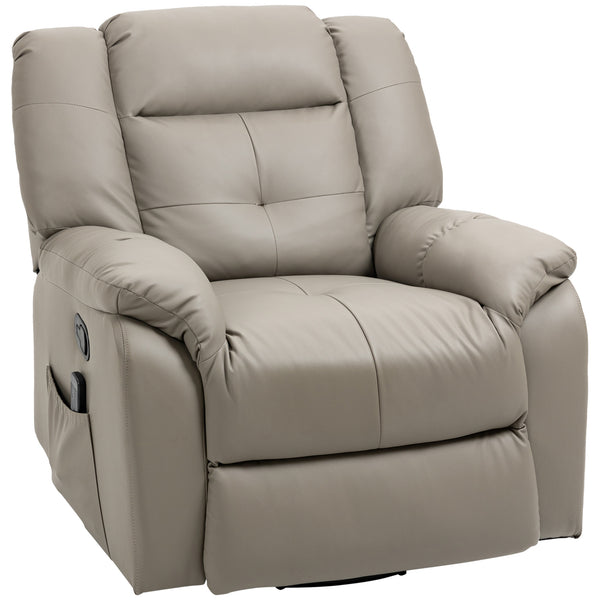 8-Point Vibration Massage Recliner Chair, Grey