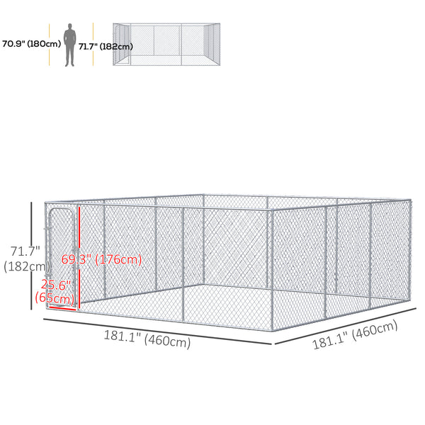 Park with galvanized steel frame