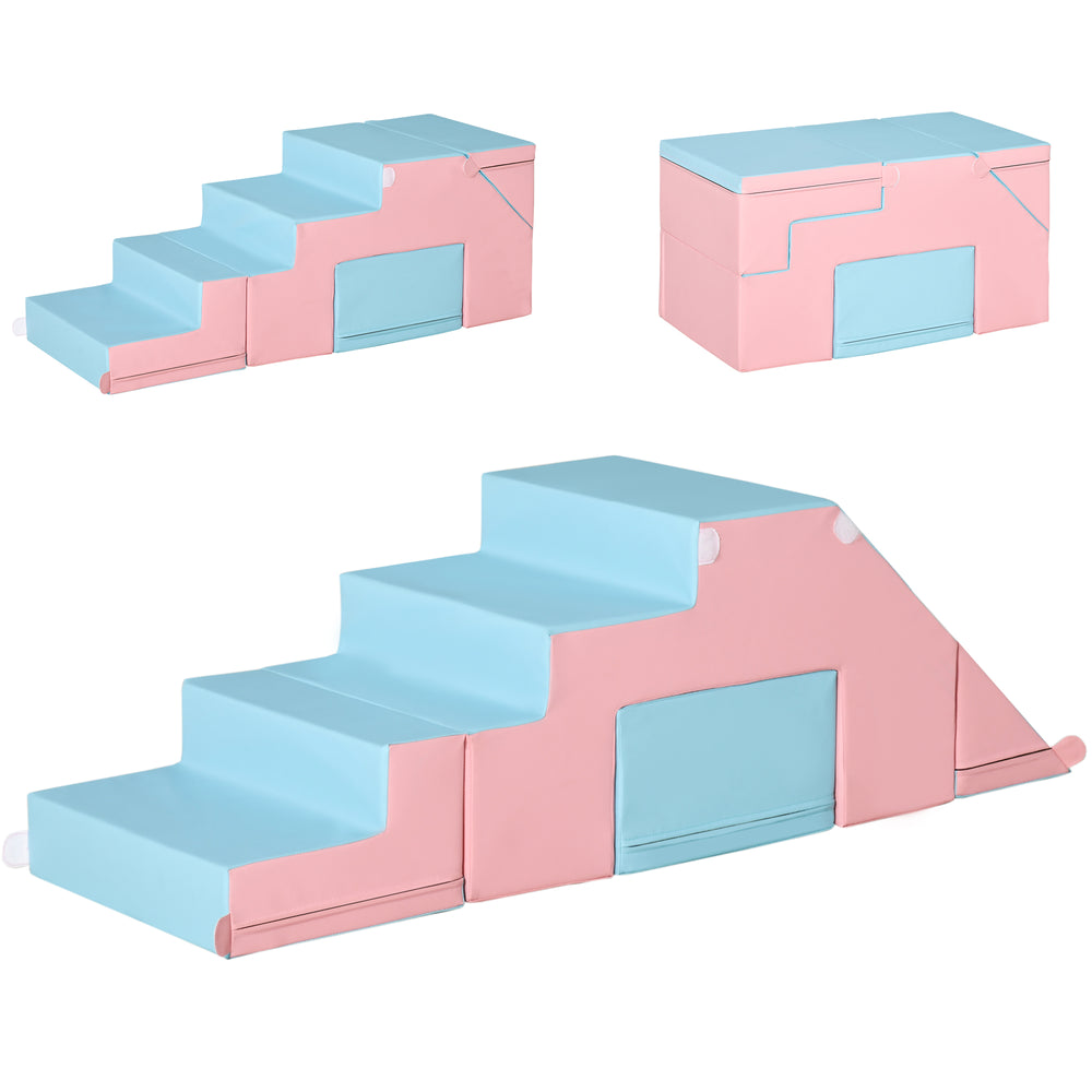 2-Piece Foam Play Set for Kids, Blue/Pink