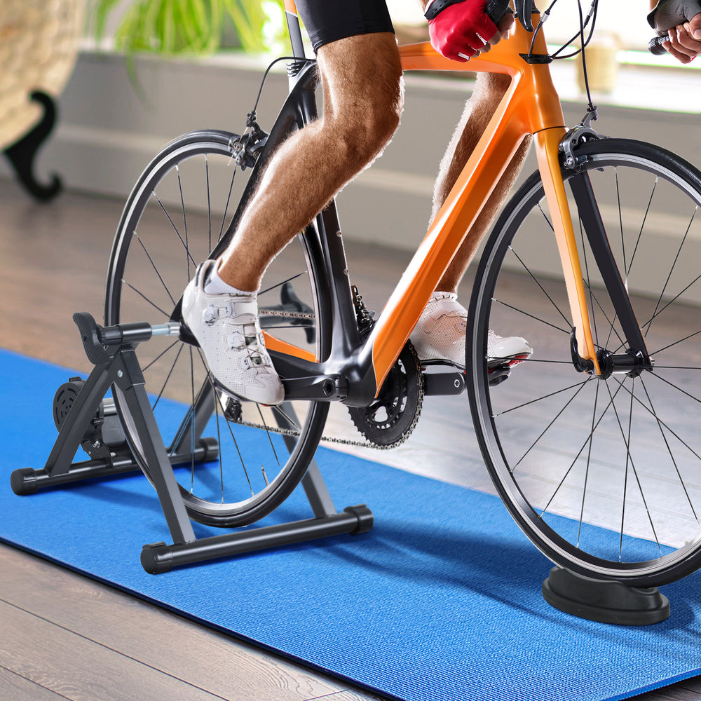 Stationary Bike Stand for Cycling Exercise, 26-28 Inch Wheels, Black