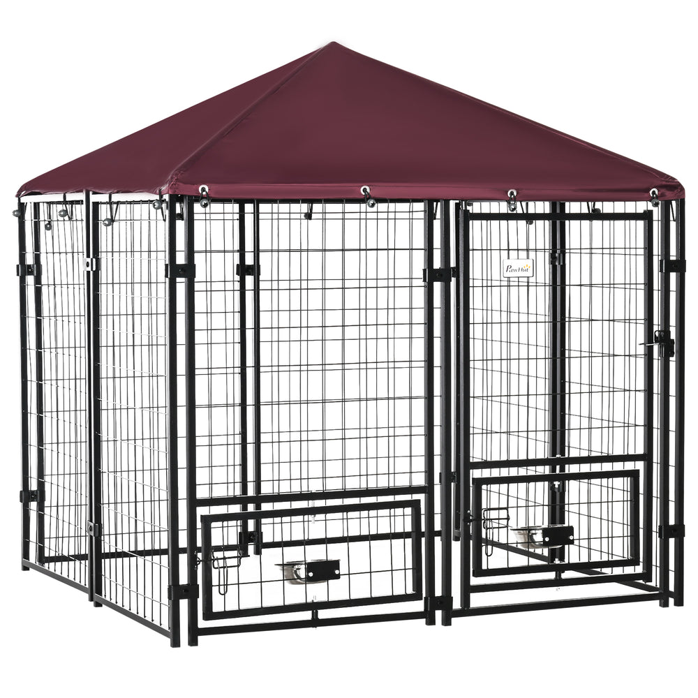 Lockable welded steel outdoor enclosure