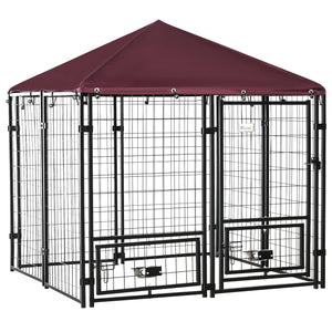 Lockable welded steel outdoor enclosure