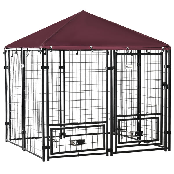 Lockable welded steel outdoor enclosure