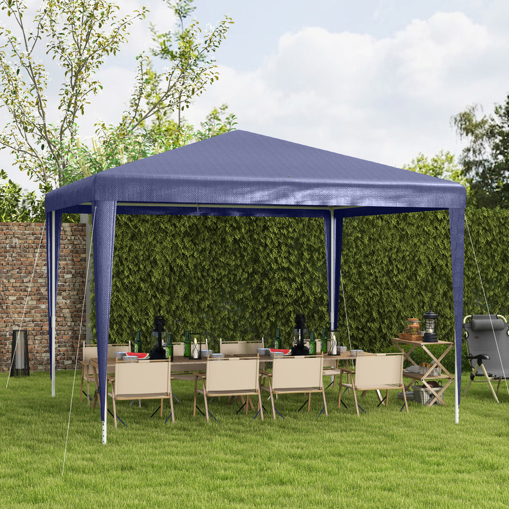 Portable 10 x 10 Party Tent, Dark Blue