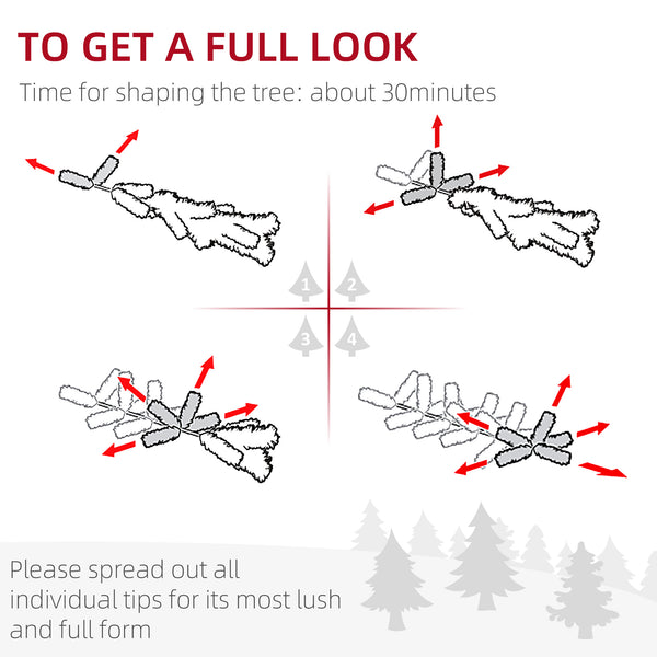 5ft White Pencil Shaped Artificial Christmas Tree