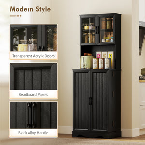 Storage unit with 8 shelves, black