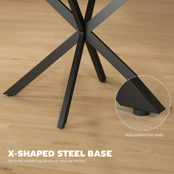 Extendable dining table with butterfly extension, in natural wood