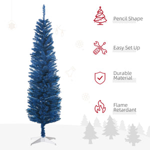 6ft Dark Blue Artificial Christmas Tree