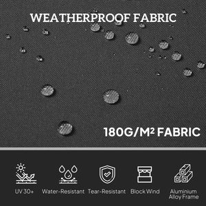 Double-sided retractable outdoor blind, anthracite grey