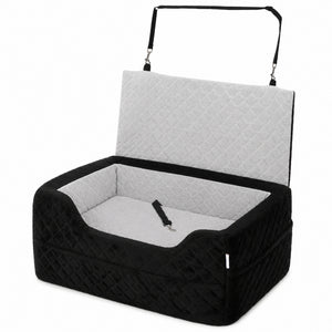 Padded car seat for dogs and cats up to 22 lbs