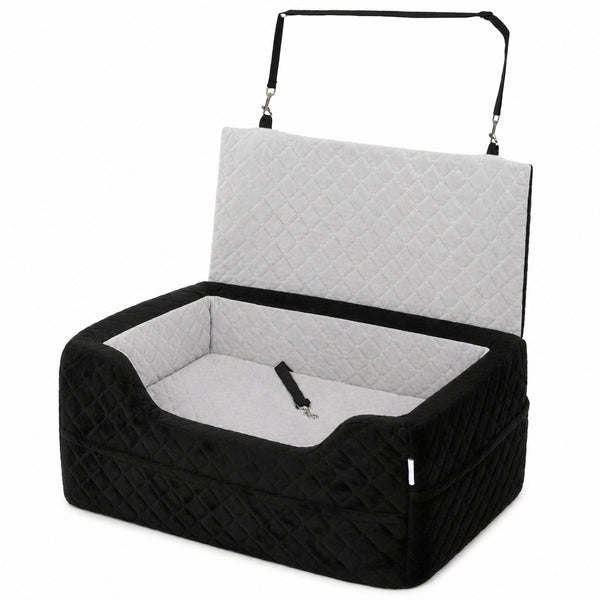 Padded car seat for dogs and cats up to 22 lbs