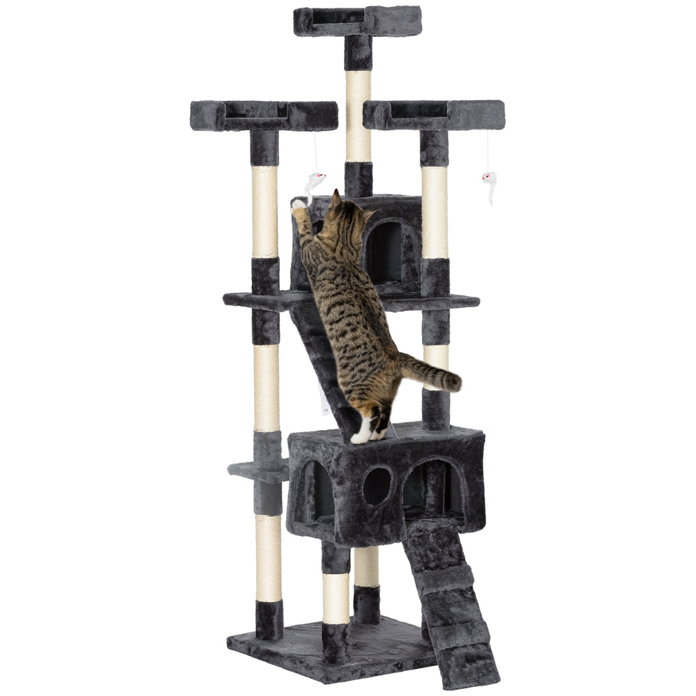 172cm Multi-Level Cat Tree, Dark Grey