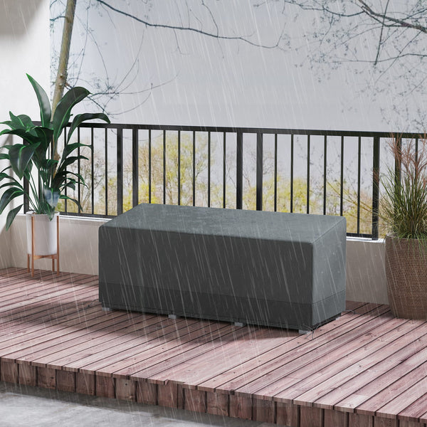 Patio Furniture Covers Waterproof for 3 Seater Sofa, 600D Heavy Duty Oxford Outdoor Patio Cover, 75" x 28.3" x 29.9", Grey
