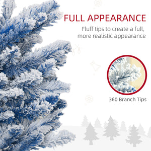 6ft Pre-Lit Frosted Artificial Christmas Trees
