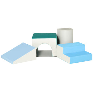 Foam climbing blocks, blue/green 