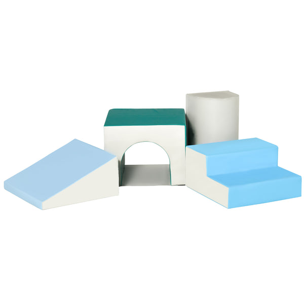 Foam climbing blocks, blue/green 