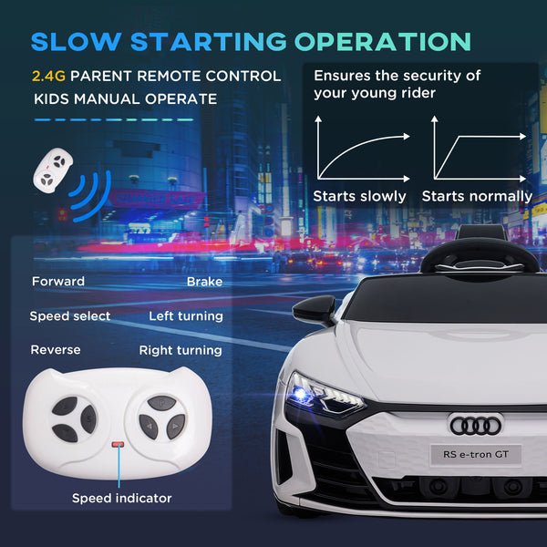 Audi 12V with remote control, white