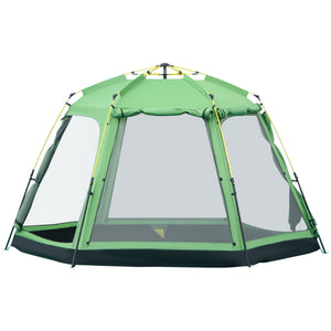 Instant automatic camping tent, green 