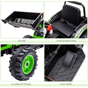 6 Volt Battery Powered Kids Tractor, Green