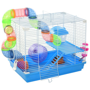 2-tier cage with tunnel system