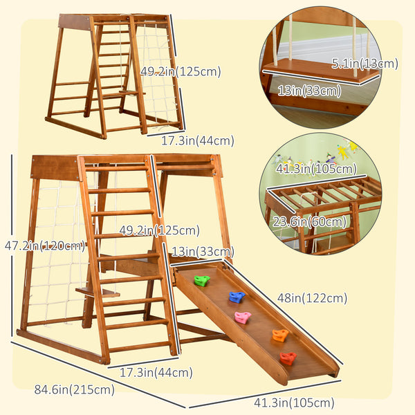6 in 1 Kids Indoor Playground for Toddlers Ages 3-10
