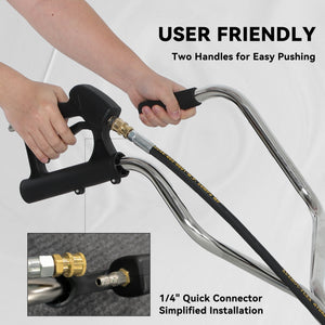 18" High Pressure Surface Cleaner with 4 Wheels