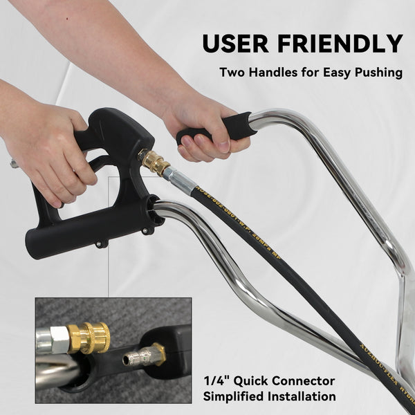 18" High Pressure Surface Cleaner with 4 Wheels