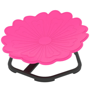 Pink Flower Shaped Children's Swivel Chair