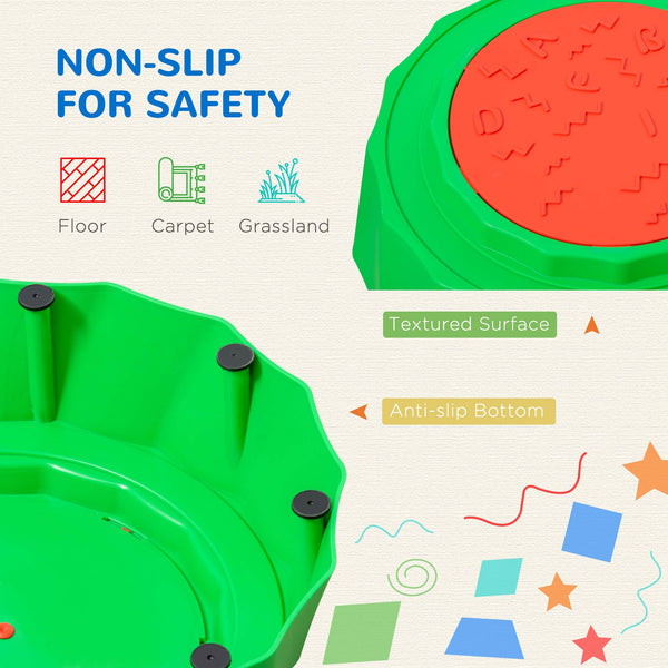 8-Piece Balance Beam for Kids with Non-Slip Surface and Bottom