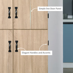 4-door storage unit with adjustable shelves