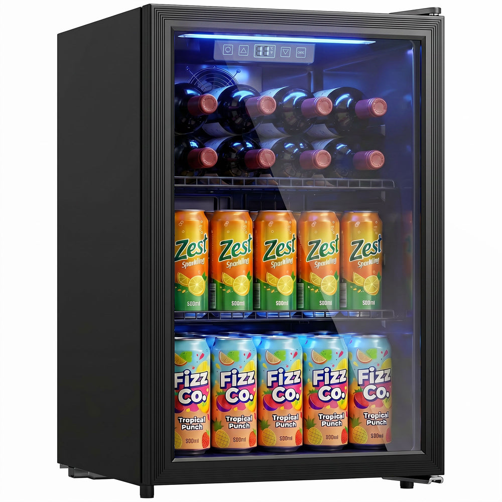 68 L Beverage Refrigerator, 70 Cans, Black