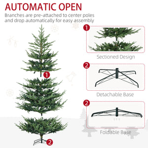 7.5ft Artificial Christmas Tree with Metal Base