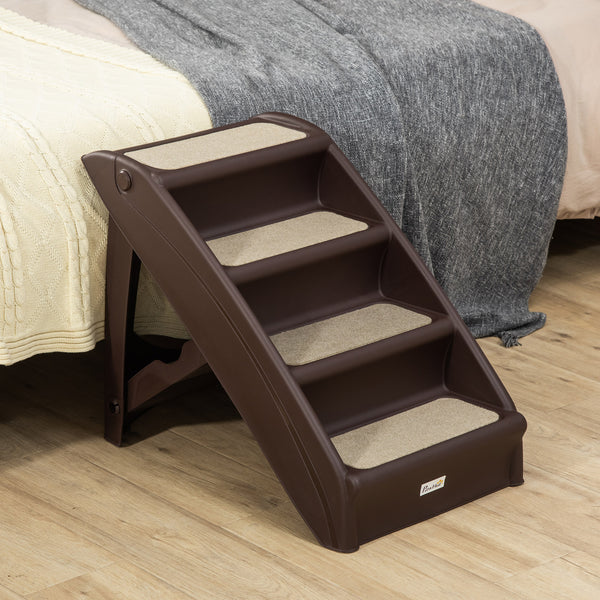Portable stairs for dogs and cats, dark brown