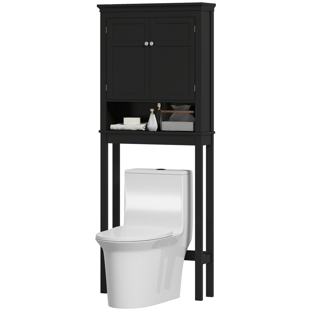 3-Tier Over-The-Toilet Storage Cabinet with Adjustable Shelf