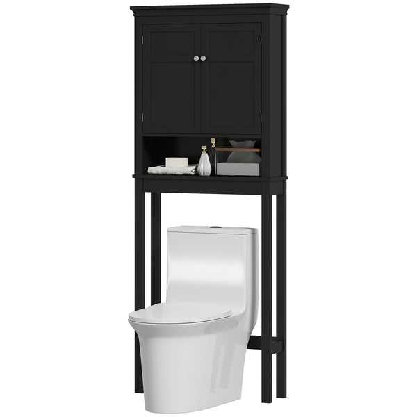 3-Tier Over-The-Toilet Storage Cabinet with Adjustable Shelf