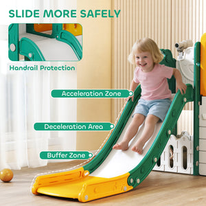 7-in-1 Toddler Slide Yellow/Green